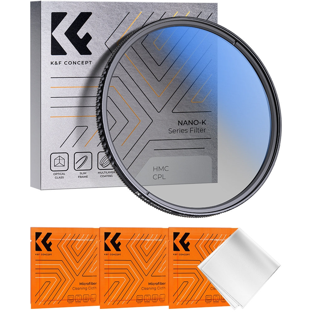K&F CONCEPT CPL Filter 55mm CPL Lens Filter
