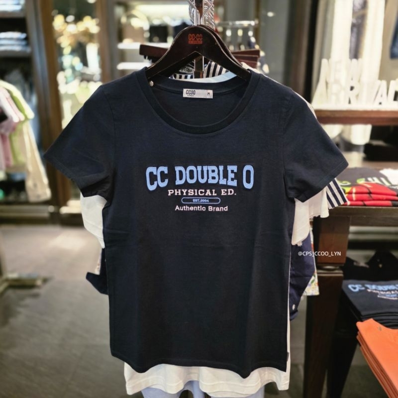 🛍 เสื้อยืดกราฟฟิค CC DOUBLE O CCOO ผู้หญิง คอลใหม่ล่าสุด ของแท้💯% จัดส่งพร้อมถุงShop
