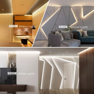 ไฟเส้น LED ไฟเส้นสายยาวรุ่นที่แคบ กว้าง3MM 5MM ความหนาแน่นสูง COB ยืดหยุ่น DC 12V 24V เปลี่ยนฟรี แถบแสงที่สัมผัสได