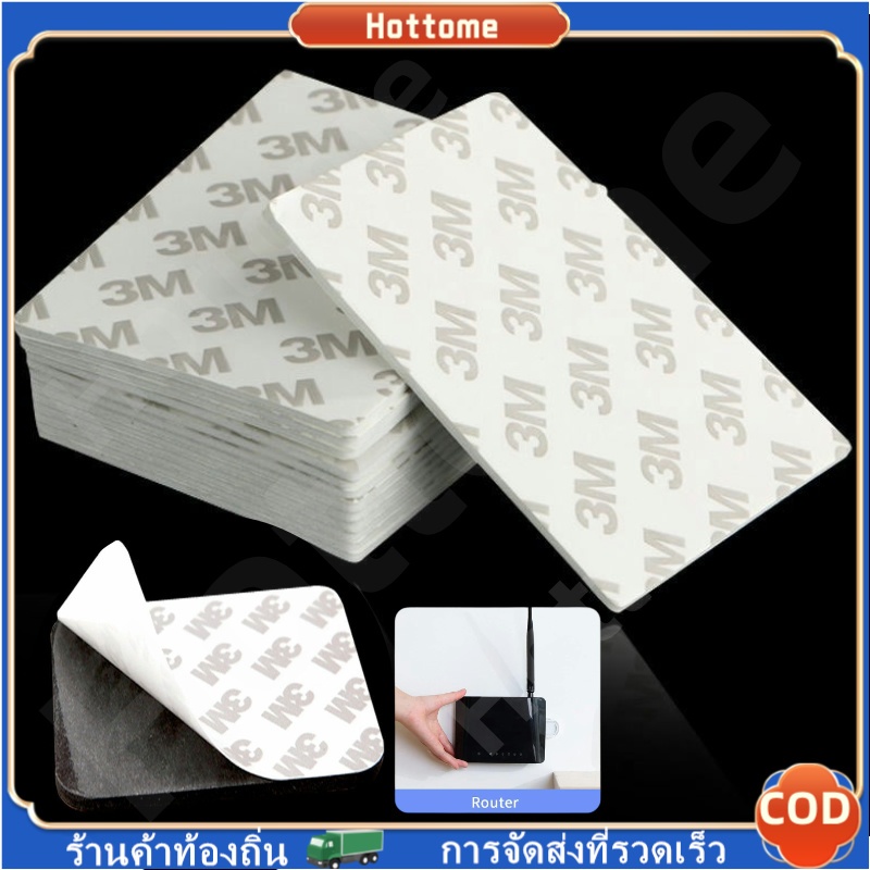🔶3M เทปกาวสองหน้า สําหรับติดผนัง เทปโฟมสองด้าน ทรงสี่เหลี่ยมผืนผ้า มีกาวในตัว สองชั้น สําหรับติดผนัง ประตู พื้น ทนอุณหภู