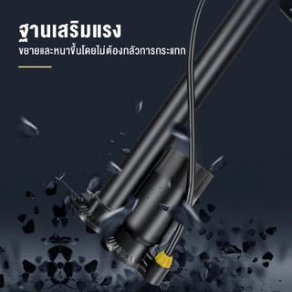 ปั๊มจักรยาน ปั๊มมอเตอร์ไซค์ ปั๊มลมพกพา ไม่มีการเด้งกลับหลังสูบลม ปั๊มลมสามารถสูบลมลูกบาสเก็ตบอลและยางได้