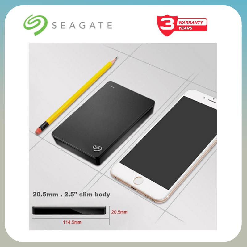 Storage tools！Seagate Backup Slim พร้อม USB3.0 1TB/2TB/4TB, Seagate Original ฮาร์ดไดรฟ์ภายนอก