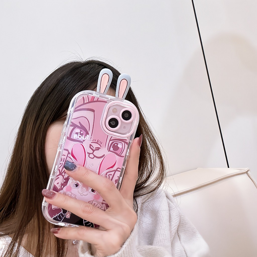 for 16Promax เคสการ์ตูนน่ารัก ลายกระต่าย สำหรับ for iPhone11/12/13/14/15/16/Pro/max 7plus 16plus 16Promax 15Promax