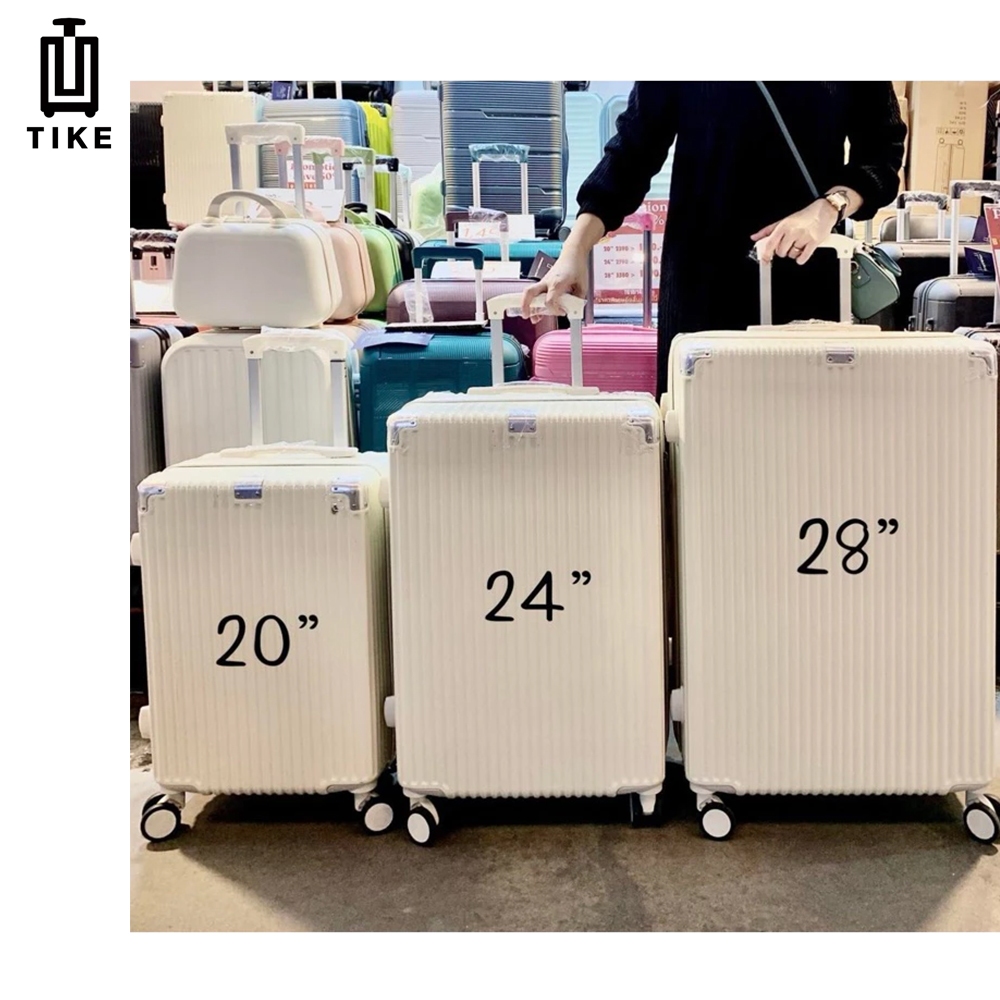 TIKE 【รับประกัน 2 ปี】กระเป๋าเดินทาง ล้อหมุน บอดี้ PC100% กันน้ำ 20/24/28 นิ้ว ล้อสากล 360° luggage