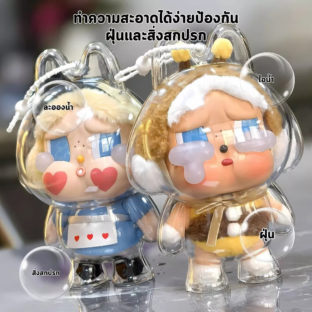 【พร้อมส่งจากไทย】เคสอะคริลิคใส สำหรับใส่Crybaby Crying Again Series เคสพวงกุญแจ เคสป้องกัน cry baby