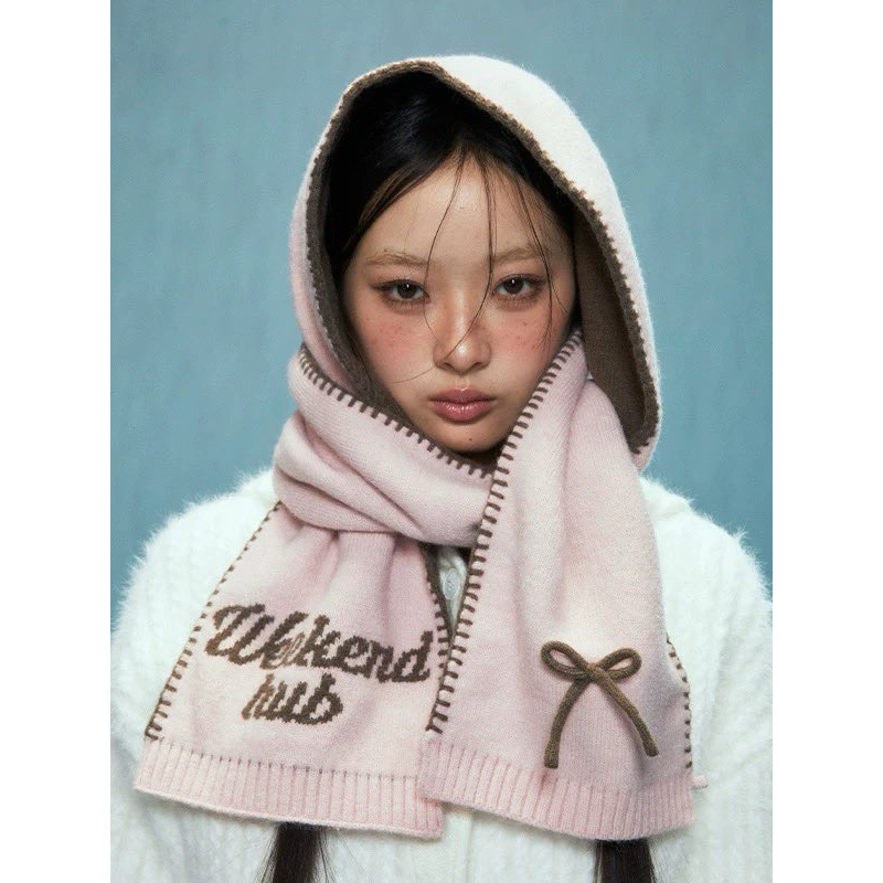 Weekendhub|พร้อมส่ง❄️Scarf ribbon ผ้าพันคอ (ใช้โค้ดลด 20%) จากช็อปแท้