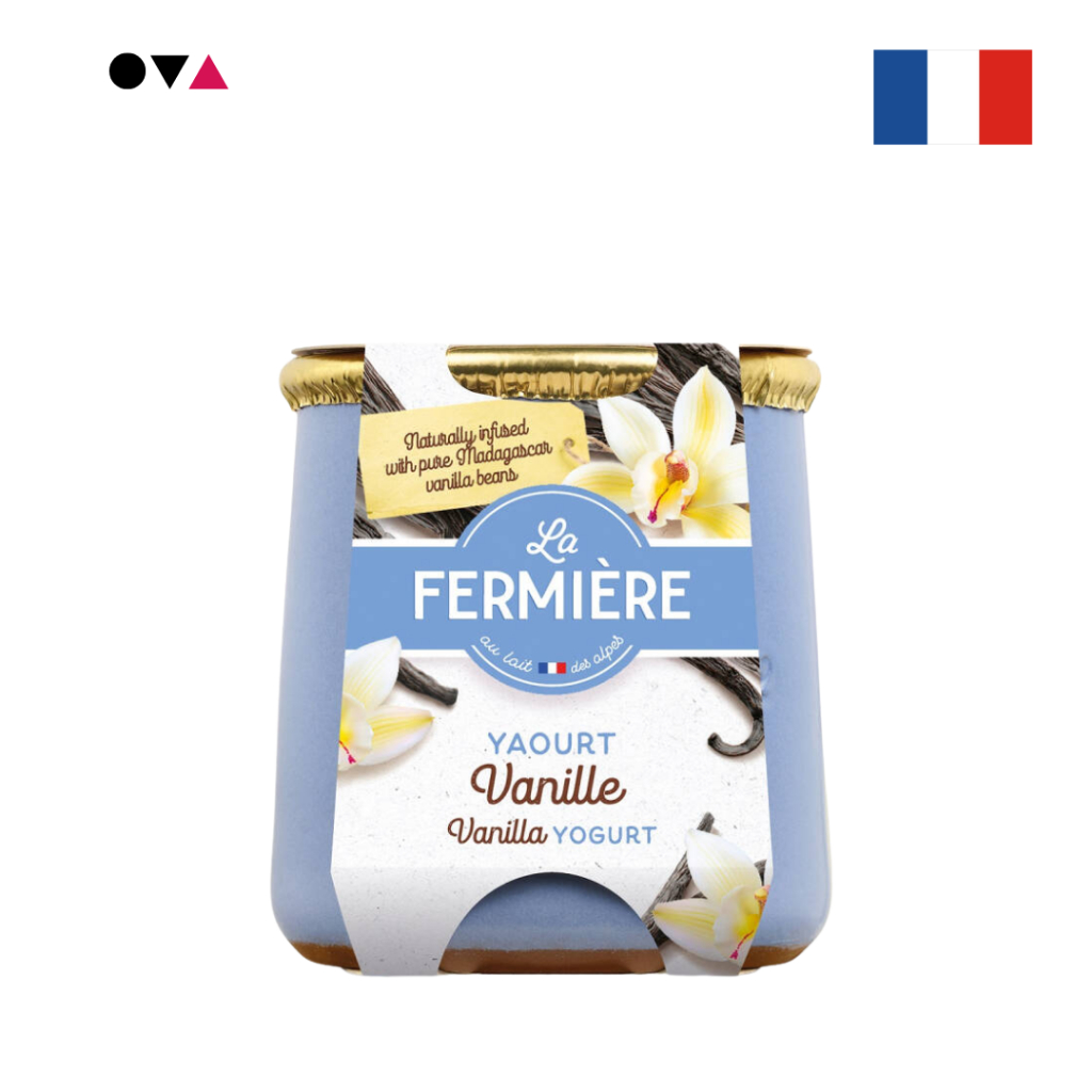 La Fermiere Vanilla Yogurt 140g โยเกิร์ต วานิลลาแท้จากมาดากัสการ์ จากฝรั่งเศส