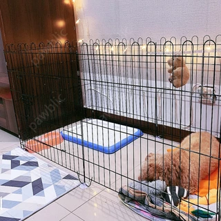 Pawblic🐶DIY คอกหมา คอกหมาพับได้ คอกแมว คอกกระต่าย กรงสัตว์เลี้ยง คอกกั้นสัตว์ 🐶 (มีประตู)