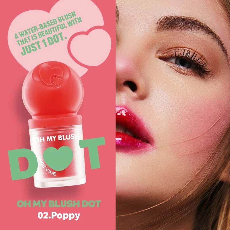 บลัชออน Oh My Blush Dot บลัชหัวโต บลัชดอท บลัชออนสูตรน้ำ P-0211 thumbnail 6