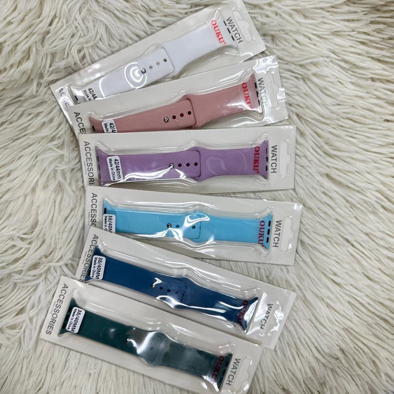 สายนาฬิกาซิลิโคน สำหรับ i Watch 42MM 44MM 38MM 40MM S9 8 7 SE 5 4 3 2 1 thumbnail 10