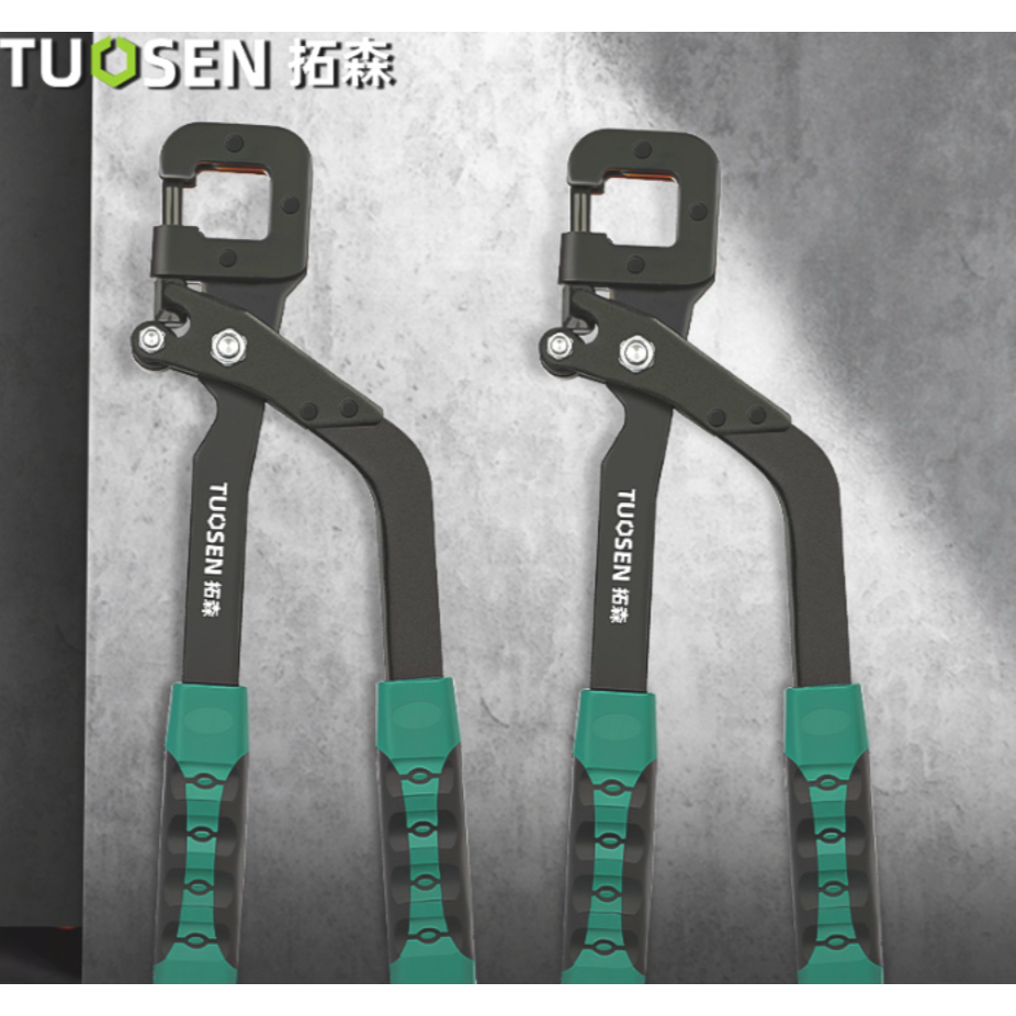 Tuosen คีม คีมคีบ คีมของเครื่องมือเจาะกระดูกงูแบบติดตั้งถาวร คีมเจาะกระดูกงูเหล็กเบา 12 นิ้ว 13727