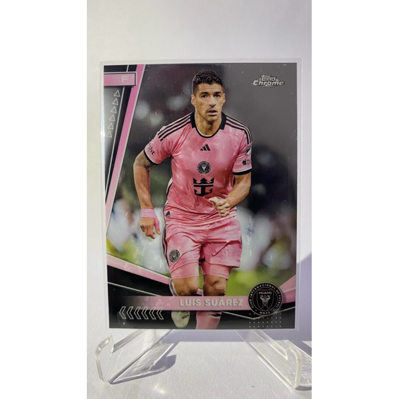 การ์ดนักฟุตบอล LUIS SUAREZ, INTER MIAMI ,TOPPS CHROME 2024