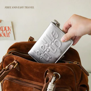 [พร้อมส่งในไทย] Passport Holder - ปกพาสปอร์ต hello trip สไตล์มินิมอล พร้อมสายคล้อง