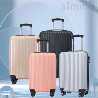 SIMMAกระเป๋าเดินทาง กระเป๋า กระเป๋าเดินทาง  กระเป๋าเดินทางล้อลาก ขนาด 20นิ้ว น้ำหนักเบา ไล่ระดับสีดำ และสีขาว