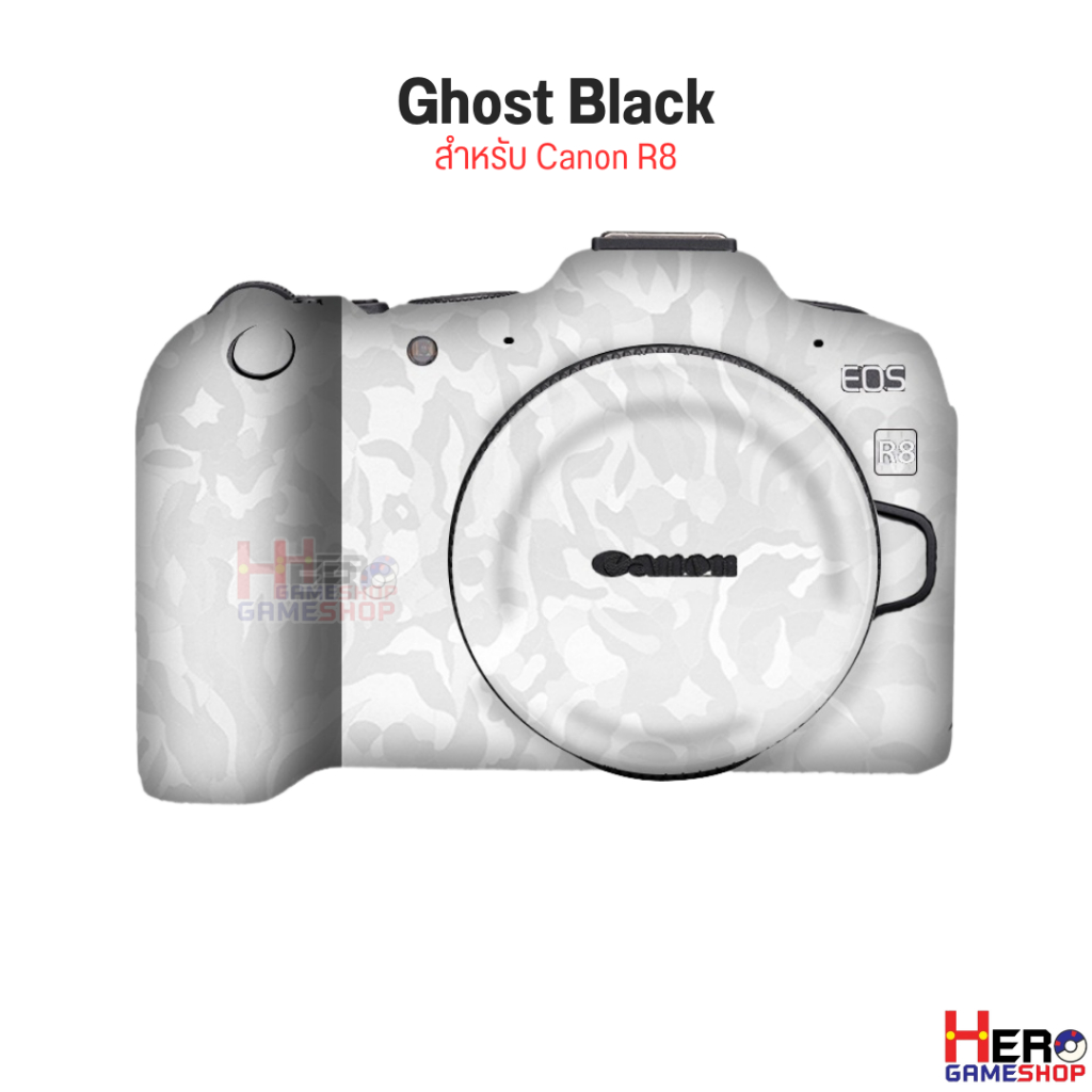 [Sticker Canon] Body Camera สติกเกอร์ skin ป้องกันเลนส์กล้อง ติดง่าย ไม่ทิ้งคราบกาว กล้อง Canon R8 Camera Sticker