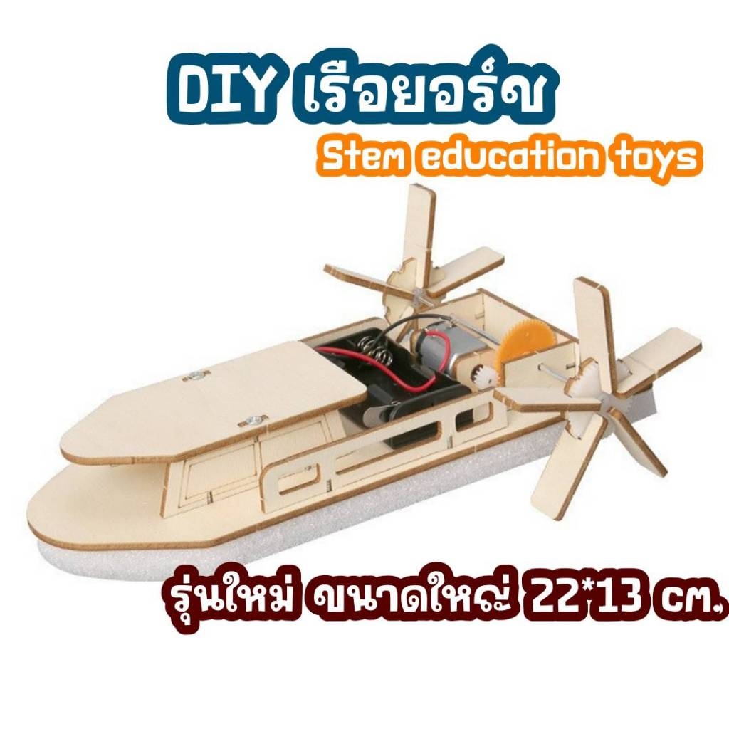 DIY เรือยอร์ช  รุ่นใหม่ขนาดใหญ่ ของเล่นวิทยาศาสตร์และเทคโนโลยีแนว Stem**พร้อมส่ง**