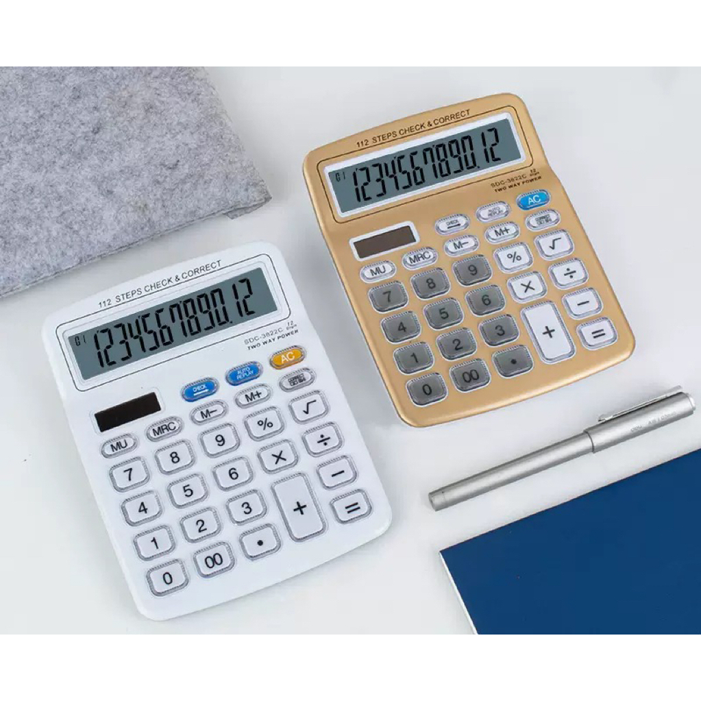 SDC-3822C เครื่องคิดเลข 14 หลัก 14 Digits Electronic Calculator