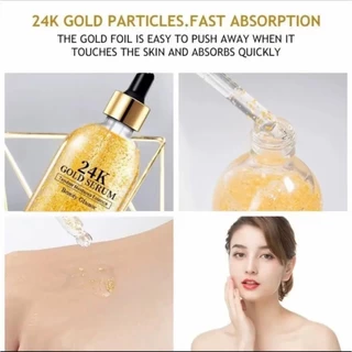 (โปรโมชั่น ซื้อ 1 แถม 1) เซรั่มทองคำ 24K ให้ความชุ่มชื้นและให้ความชุ่มชื้น พร้อม โซลูชั่น Niacinamide 30ml