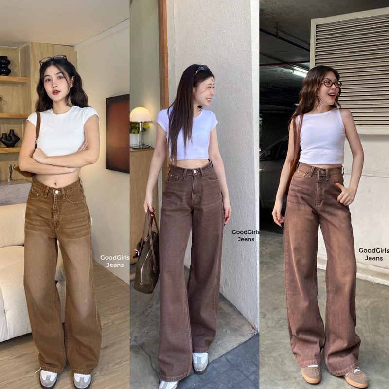 Choco jeans กางเกงยีนส์ทรงกระบอกใหญ่