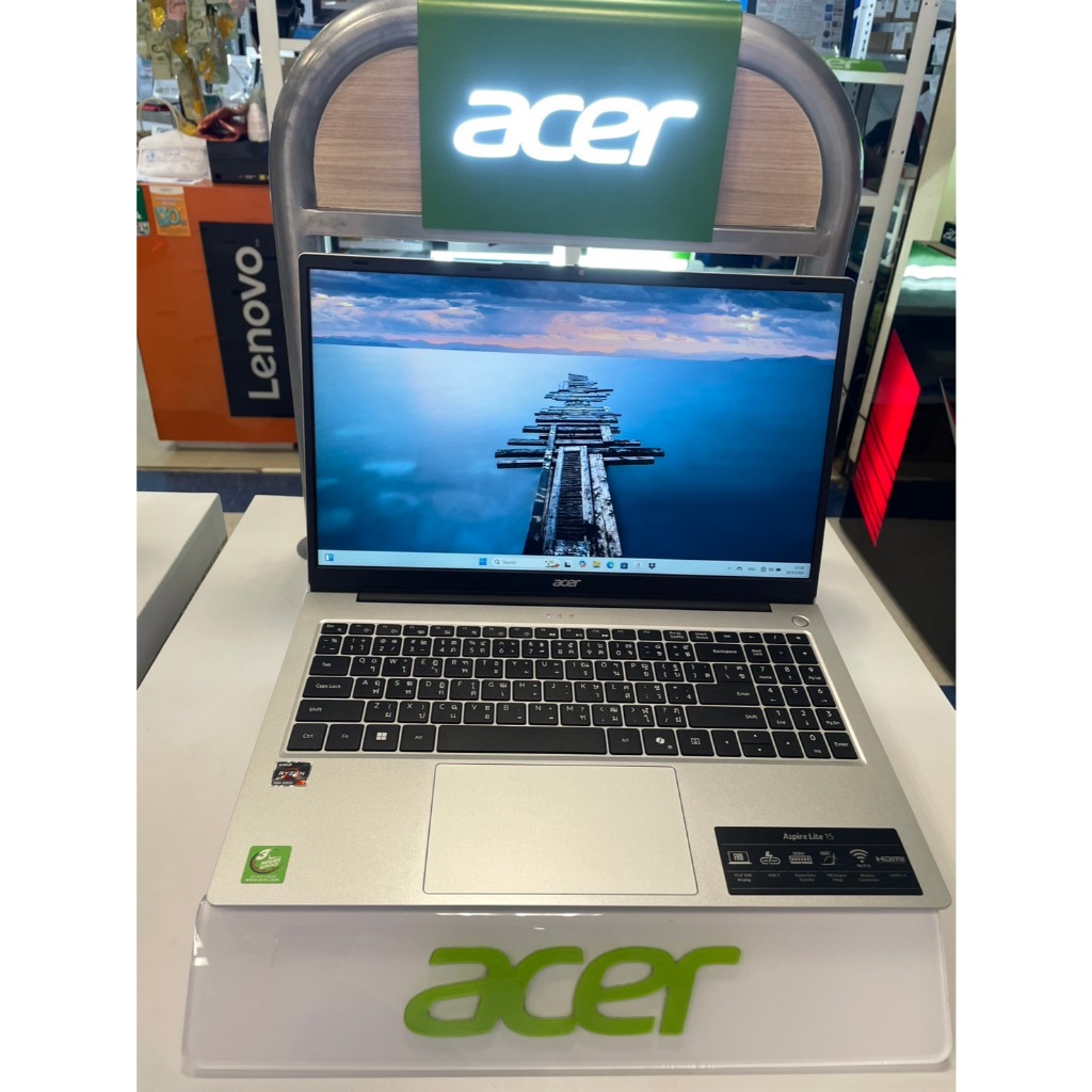 โน๊ตบุ๊ค Acer Aspire Lite รุ่น AL15-41P-R47V สี Light Silver