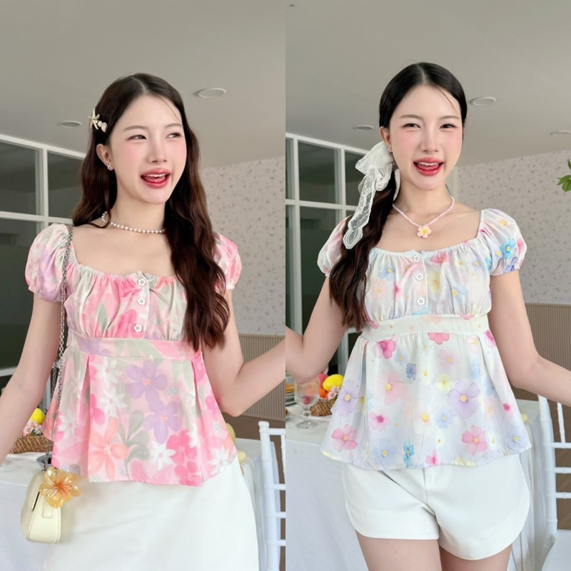 Khun studio เสื้อแขนตุ๊กตา แต่งผูกหลัง