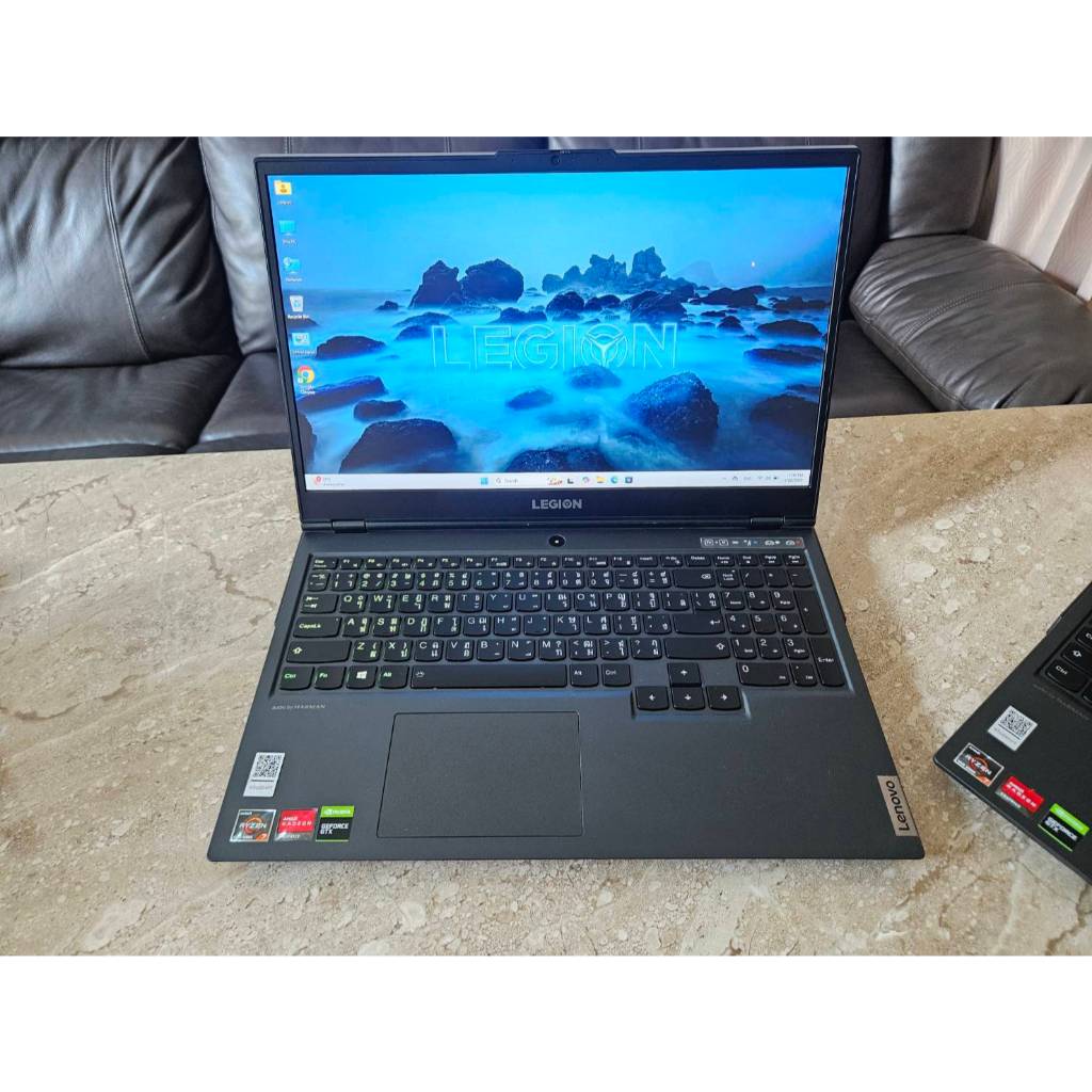 LENOVO LEGION5 15ARH05-82B5001DTA Black สินค้ามือสอง สภาพสวย Ryzen 7 4800H RTX 1660TI SSD 512+500 GB