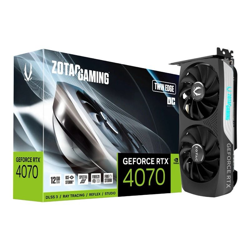 VGA ZOTAC GAMING RTX4070 TWIN EDGE 12GB (การ์ดจอมือสอง)
