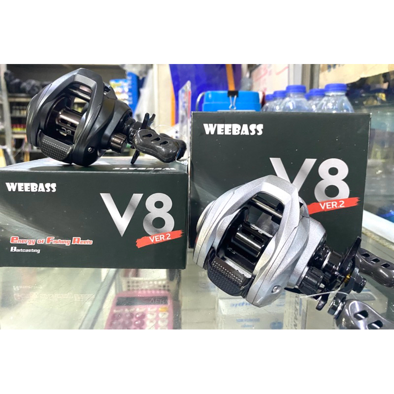 WEEBASS รอก - รุ่น V8 ver.2 รอกตกปลา รอกเบททรงหยดน้ำ รอกหยดน้ำ