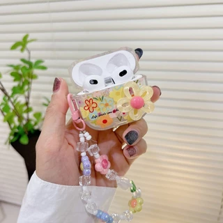 【 ดอกไม้ใหญ่ 】เคสหูฟัง i12 i11 i13 เคสใสการ์ตูนนูน 1 2 3 เคสหูฟังบลูทูธ gen gen1 gen2 เคสหูฟังไร้สาย Pro Pro2 Airpods 4