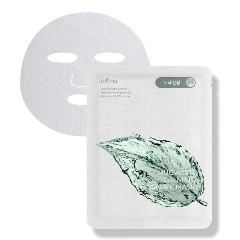 ISNTREE Mugwort Calming Gauze Mask 23g.