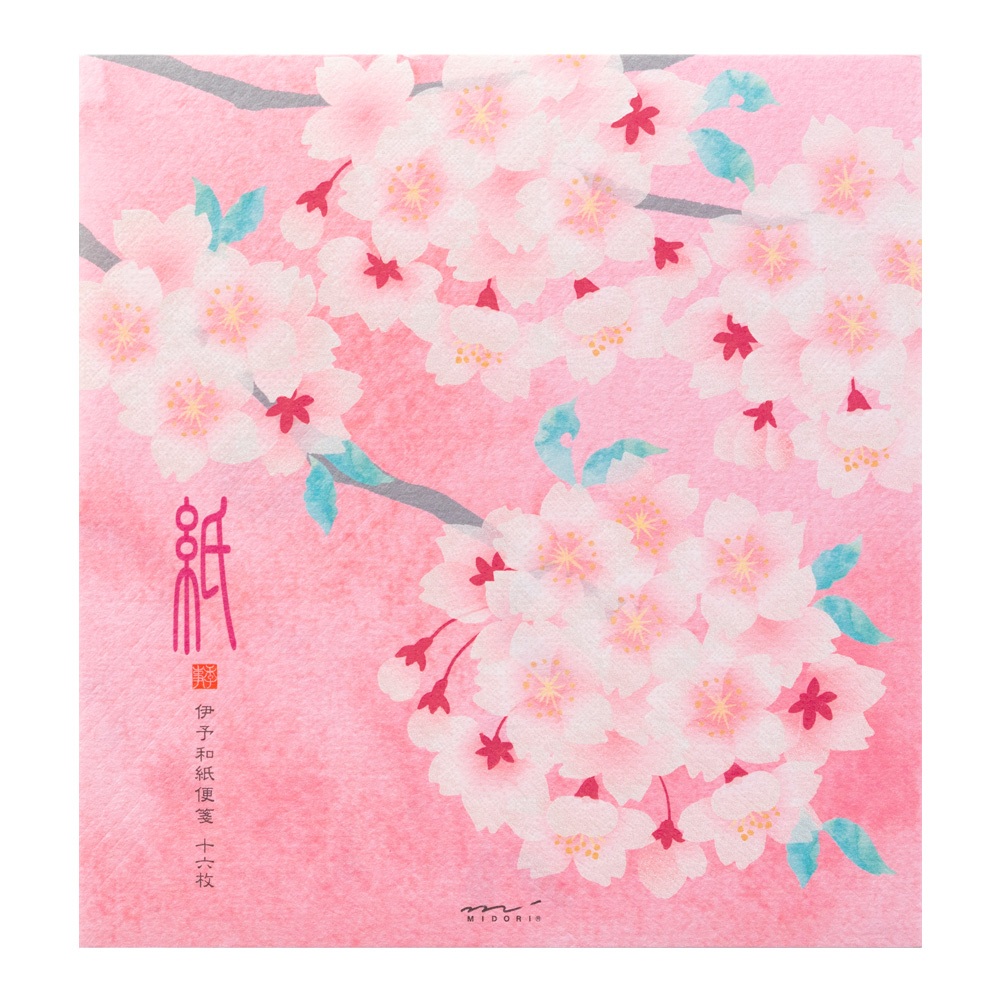 MIDORI Letter Pad 919 Weeping Cherry Blossom Pink (D85919006) / กระดาษสำหรับเขียนข้อความขนาดใหญ่ ลวด