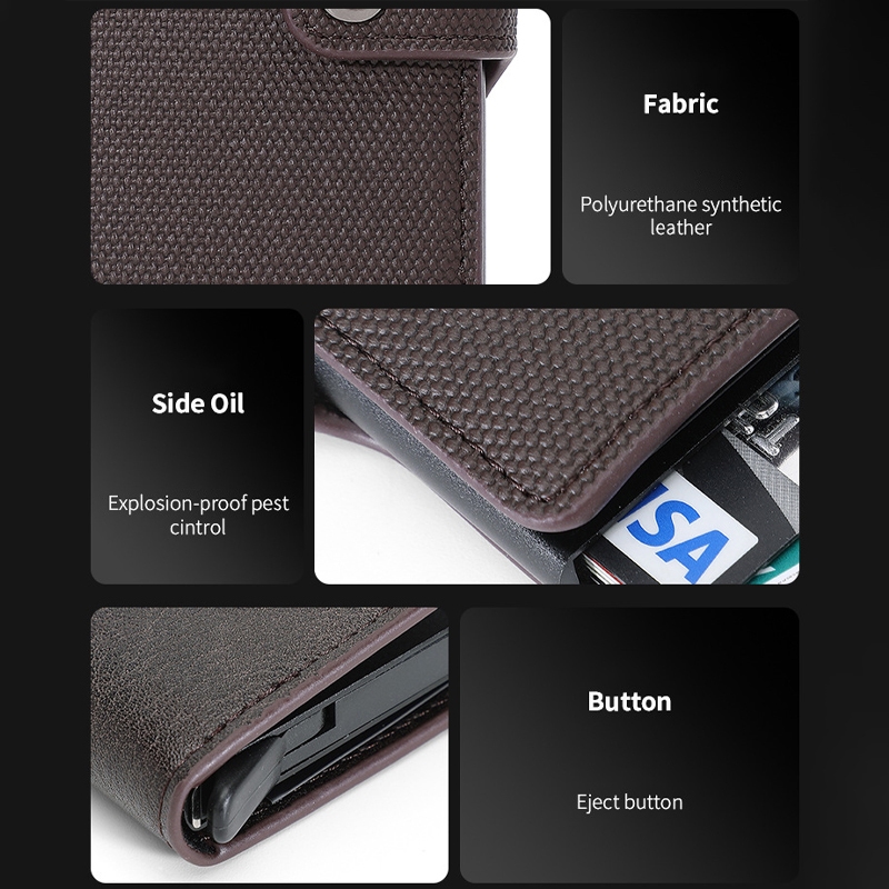 🔥ส่งไวจากไทย🔥MANDU กระเป๋าใส่บัตรRFID ช่องเสียบการ์ดหลายใบป้องกันการโจรกรรมคุณภาพสูง Card Holder - รูปที่ 4