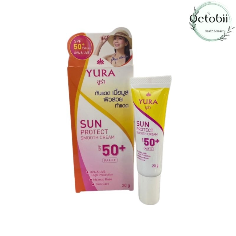 (ของแท้) YURA Sun Protect Smooth Cream SPF50+PA+++ ในชุดประกอบด้วย YURA Sun Protect Smooth Cream SPF