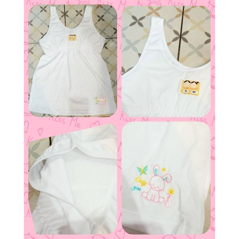 เสื้อซับเด็กหญิง เต็มตัวจั๊มยางใต้อก เสริมฟองน้ำ สำหรับเด็กสาวเริ่มโต พร้อมส่ง