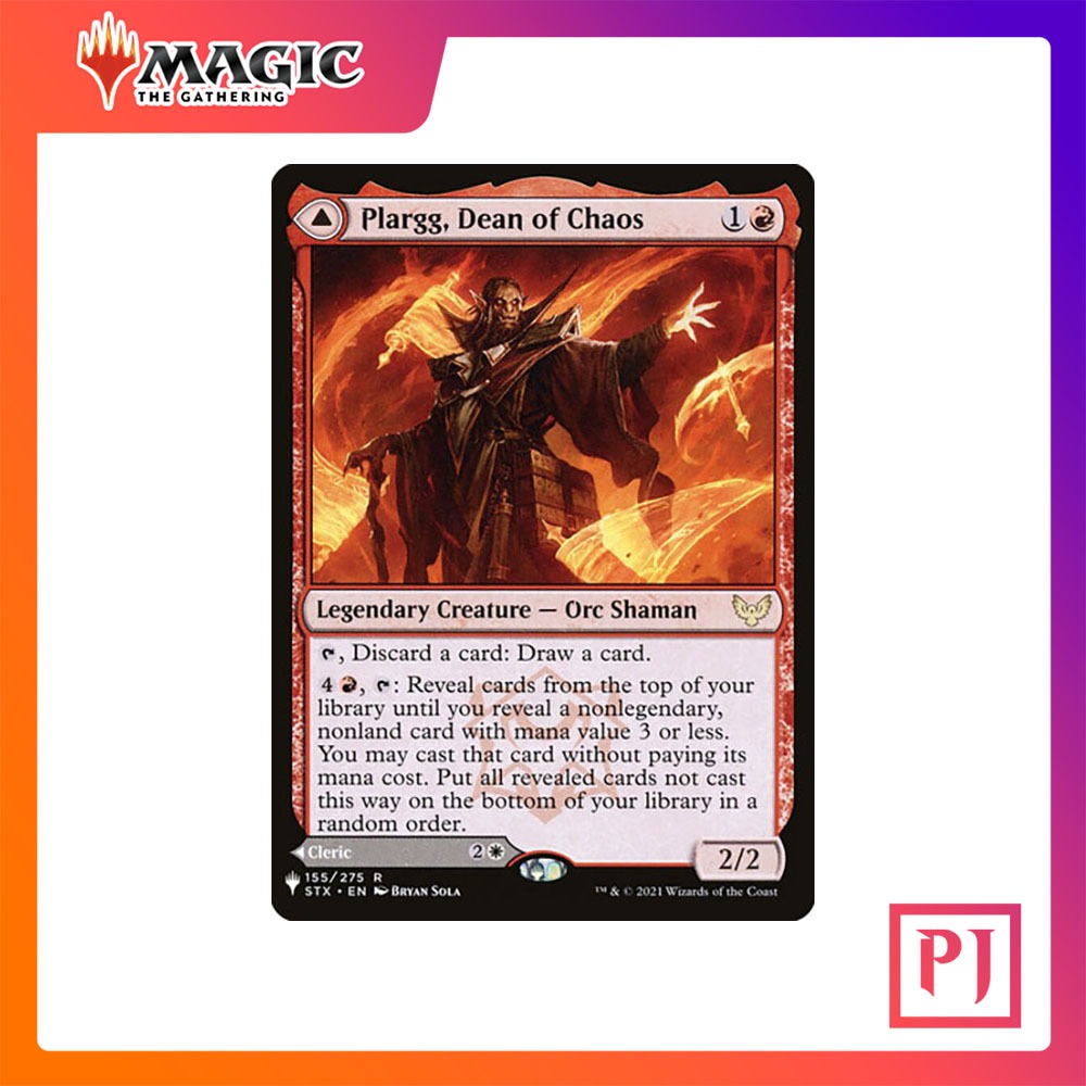 [MTG] Plargg, Dean of Chaos // Augusta, Dean of Order [STX] [RED] [RARE] [NORMAL] [ENG] (Magic the Gathering)