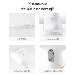 Simplus เครื่องรีดไอน้ำมือถือ ถังน้ำใหญ่ 290mL กำลังไฟ 1200W ร้อนเร็วใน 30 วินาที GTJH019
