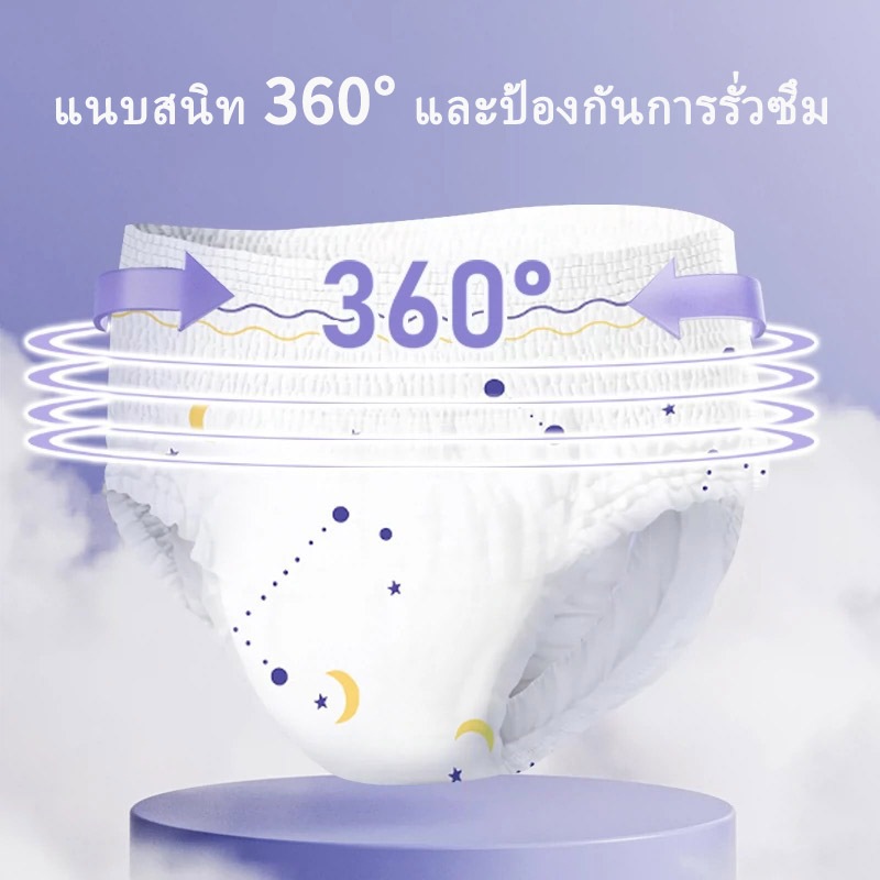 Misecr ผ้าอนามัยแบบกางเกง 15 ชิ้น หลับสนิทตลอดคืน ซึมซับเร็ว รุ่นบางเบาระบายอากาศดี - รูปที่ 2