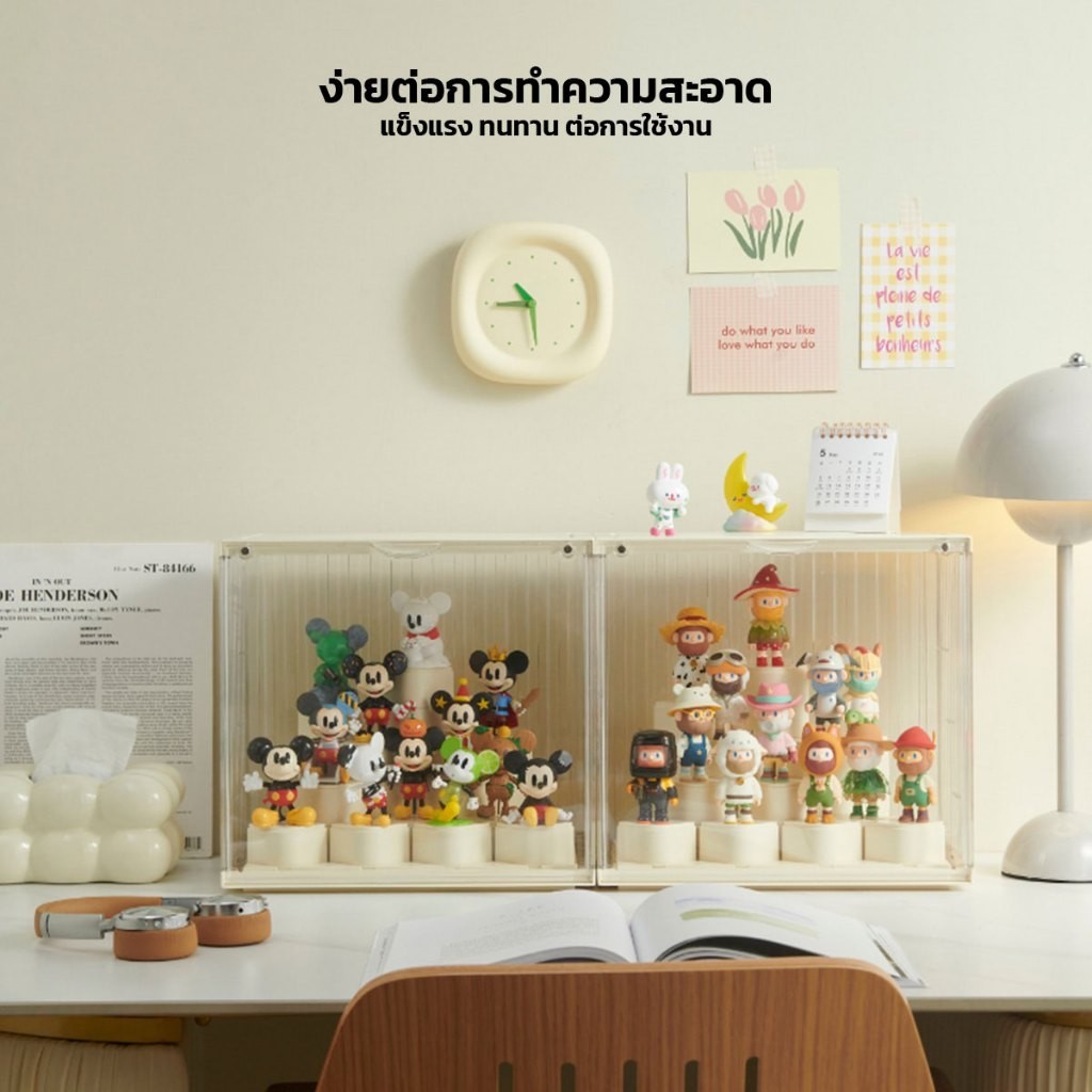 กล่องโมเดล กล่องใส่ของ ฟิกเกอร์ วางซ้อนได้ ไม่ต้องเจาะผนัง ติดตั้งง่าย รับน้ำหนักได้เยอะ - รูปที่ 7