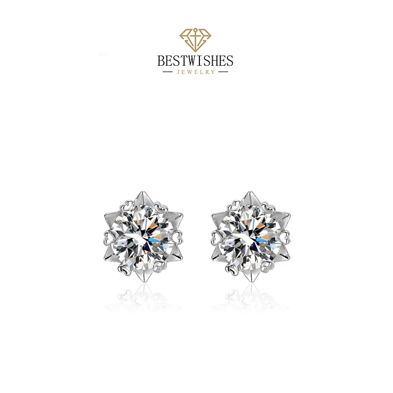 【BW jewerly 】diamond earrings ต่างหูเพชร เพชร 6 ดาว E016