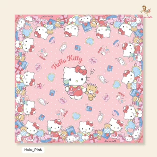 Kiss Me Doll ผ้าพันคอ/ผ้าคลุมไหล่ ลาย Hello Kitty New collection ขนาด100x100 cm.