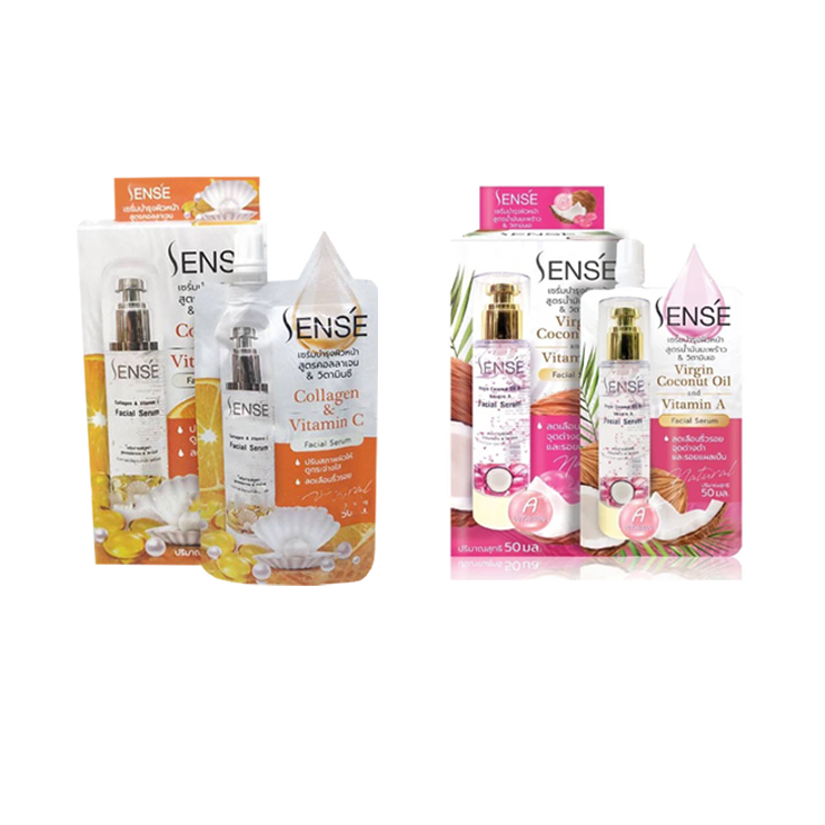 (แบบซอง) Sense Facial Serum 50 g. เซนเซ่ เฟเชียล เซรั่ม มีให้เลือก 2 สูตร