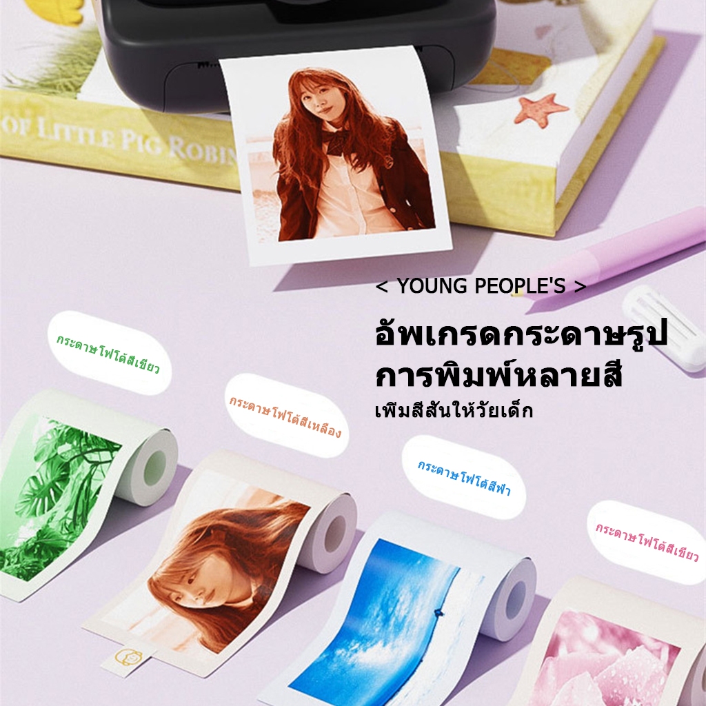 กล้องถ่ายภาพทันที สําหรับเด ็ กพร ้ อมการ ์ ด SD 32G กล ้สำหรับเด็ก กล้องดิจิตอลของเล่นพิมพ์ภาพสำหรับนักเรียน