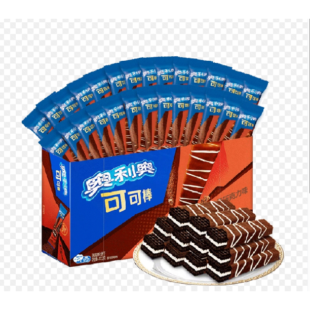 ps0012 ขนม ซิง ลี่ ซิง โอลิโอ้ โกโก้แท่ง วาฟเฟิล  รสดาร์กช็อกโกแลต (1ซอง)