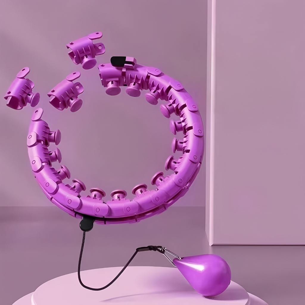 ฮูล่าฮูป ห่วงฮูลาฮูปอัจฉริยะ ถอดออกได้ นวดแม่เหล็กนับอัจฉริยะ อุปกรณ์ออกกำลังกายลดหน้าท้อง ลดน้ำหนักอย่างง่ายดาย - รูปที่ 2