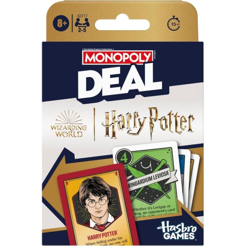 Hasbro Monopoly Deal Harry Potter Card Game Family Games for Kids and Adults