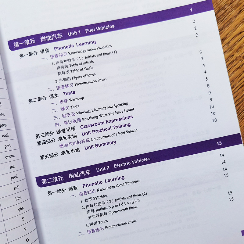 แบบเรียนภาษาจีนยานยนต์ Chinese + Automotive Service Engineering Technology  中文+汽车工程服务技术 - รูปที่ 2