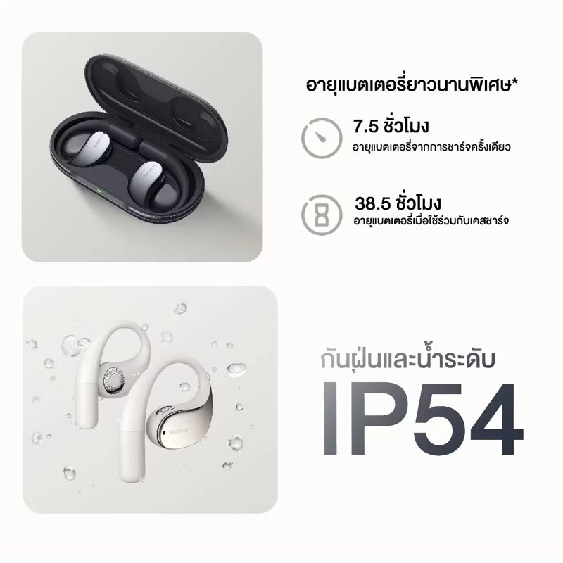 Xiaomi OpenWear Stereo หูฟังบลูทูธ คุณภาพเสียง Hi-res