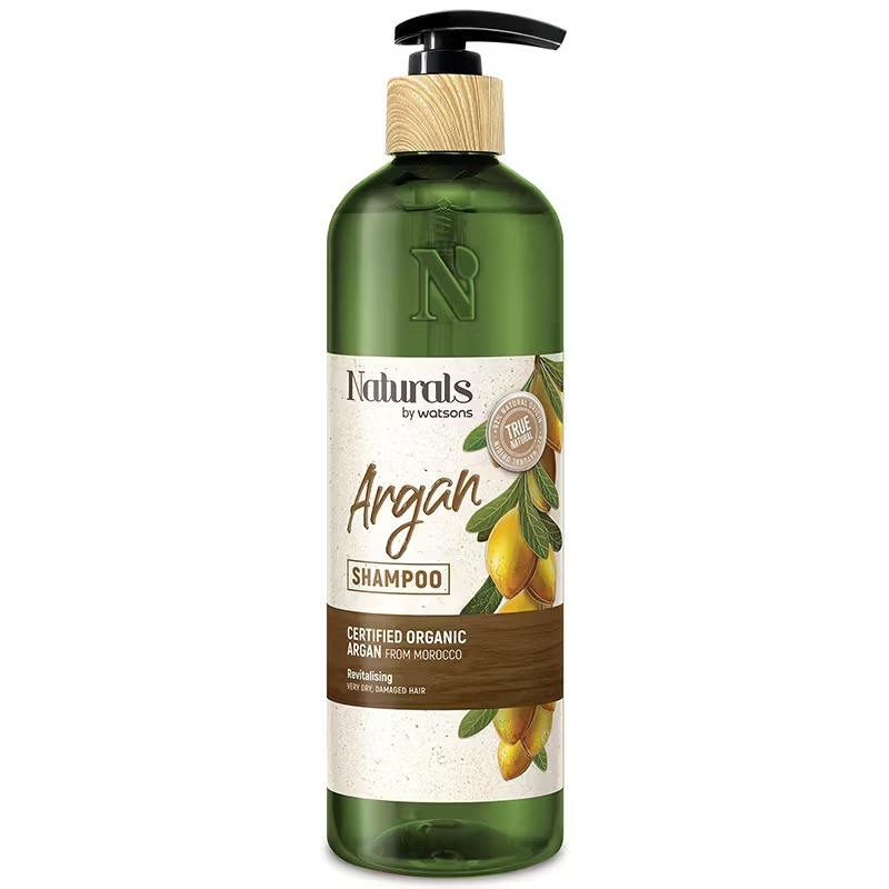 Naturals by Watsons Argan Shampoo นเชอรัลบายวัตสันแชมพูอาร์แกน 490มล.