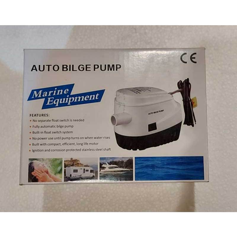 ปั้มน้ำท้องเรือ 12V 24V 1100GPH ปั๊มท้องเรืออัตโนมัติ ปั๊มน้ำท้องเรือแบบ Automatic Bilge Pump Marine Grade