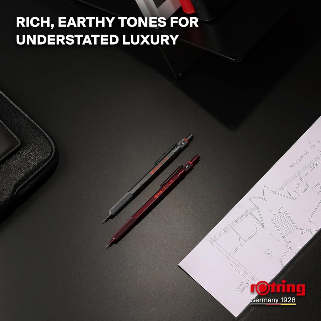 rOtring 600 Mechanical Pencil/ดินสอกดระดับมืออาชีพ/สีช็อคโกแลตทรัฟเฟิล - รูปที่ 7